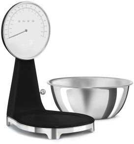 Ваги кухонні Smeg Style Aesthetic Glossy Black (KSF01BLWW)