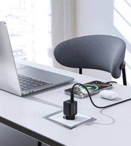 Зарядний пристрій Choetech PD5012 30W Black (PD5012-EU-BK)