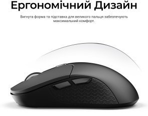 Миша Keychron M3 PixArt PAW3950 WL/BT/USB Black (M3-A23)