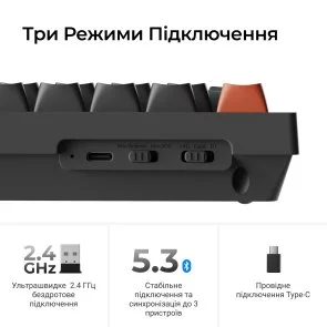 Фото: Клавіатура Keychron V3 Ultra Keychron Red Switch RGB Black (V3U-D1-UA) № 12 | KTC