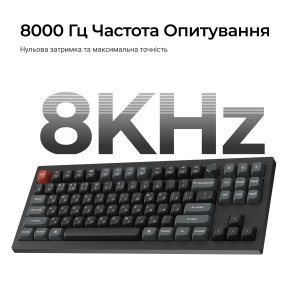 Клавіатура Keychron V3 Ultra Keychron Red Switch RGB Black (V3U-D1-UA)