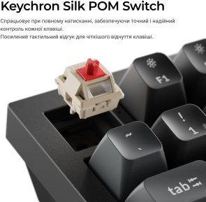 Клавіатура Keychron Q6 Ultra Keychron Red Switch RGB Black (Q6U-M1-UA)