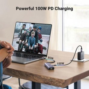 Хаб USB Type-C 3xUSB/Type-C/HDMI/RJ45/PD Ugreen CM512, Space Gray