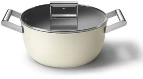 Фото: Каструля Smeg 50S Retro Style 5.4L Creame (CSF2412CRM) № 3 | KTC