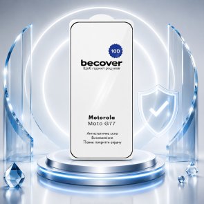 Захисне скло BeCover 10D for Motorola Moto G77 - Black (715714)
