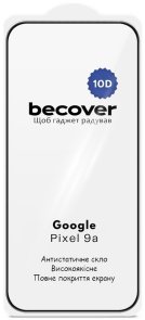 Захисне скло BeCover 10D for Google Pixel 9a - Black (715715)