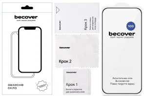 Фото: Захисне скло BeCover 10D for Google Pixel 9a - Black (715715) № 5 | KTC