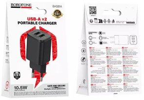 Зарядний пристрій BOROFONE BAS81A Star 10.5W Black (6941991126628)