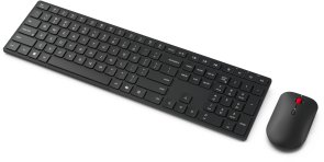 Клавіатура+мишка, Lenovo Wireless Multi-Mode Pro Combo 6000 ENG/UKR WL/USB, Black