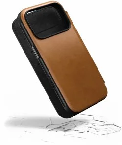 Фото: Чохол Nomad for Apple iPhone 17 Pro - Modern Leather Folio English Tan (NM014179858) № 6 | KTC
