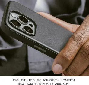 Фото: Чохол Nomad for Apple iPhone 16 Pro - Modern Leather Black Horween (NM01694885) № 8 | KTC