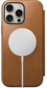 Фото: Чохол Nomad for Apple iPhone 16 Pro - Modern Leather Folio English Tan (NM01678885) № 4 | KTC