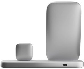 Бездротова зарядна станція Nomad Stand One Max Qi2 25W 3in1 Silver (NM014506858)