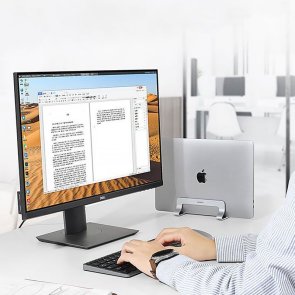 Підставка для ноутбука UGREEN LP258 Vertical Laptop Stand Silver