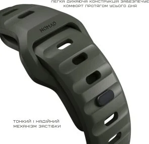 Фото: Ремінець Nomad for Apple Watch 46mm/49mm - Sport Band Ash Green (NM01132585) № 8 | KTC