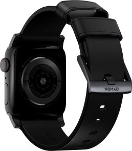 Ремінець Nomad for Apple Watch 46/49mm - Modern Leather Black Hardware Black (NM01198185)