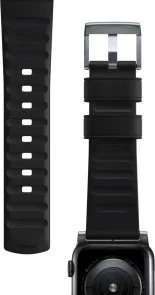 Фото: Ремінець Nomad for Apple Watch 46mm/49mm - Active Pro Silver Hardware Black (NM1A41SNW0) № 4 | KTC
