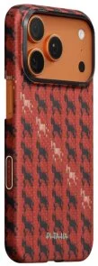 Фото: Чохол Pitaka for Apple iPhone 17 Pro - Edge Ultra-Slim Happiness Rides Maroon (HR1708P) № 2 | KTC