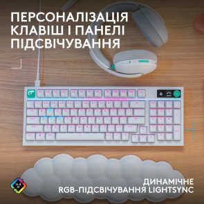 Клавіатура Logitech G316 X 98 Tactile ENG/UKR USB White (920-014231)