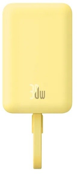 Батарея універсальна Baseus Magnetic Mini 30W 10000mAh Yellow (P1002210BY23-00)