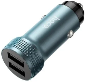 Фото: Автомобільний зарядний пристрій Hoco Z49 Level dual port 12W Metal Gray (6931474795618) № 3 | KTC