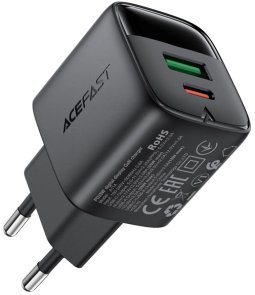 Зарядний пристрій Acefast A114 GAN 25W Black (6974316284437)