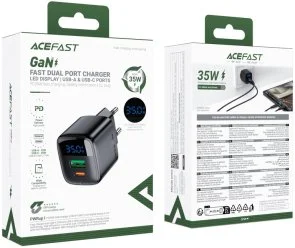 Фото: Зарядний пристрій Acefast A116 GAN 35W Black (6974316284468) № 6 | KTC