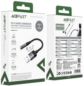 Фото: Перехідник Acefast J13 AM / Jack 3.5mm F 0.15m Black (6974316285298) № 5 | KTC