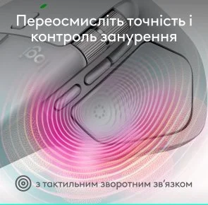 Фото: Миша Logitech MX Master 4 Performance Wireless/Bluetooth Pale Gray (910-007563) № 2 | KTC
