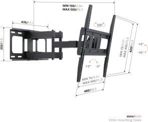 Кронштейн Vogels UP 4053 Black (8440530)