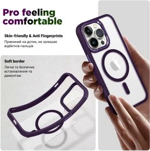 Фото: Чохол ArmorStandart for Apple iPhone 12/12 Pro - Unit MagSafe Purple (ARM74851) № 2 | KTC