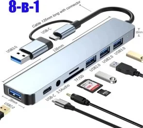 Фото: USB-хаб Dynamode 8in1 BYL-2218TU № 4 | KTC