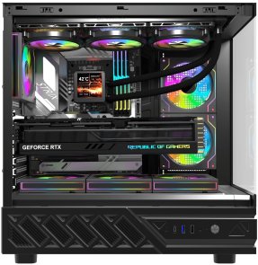 Корпус DARKFLASH DS950V Black with window (DS950V BLACK)