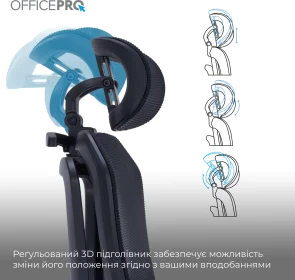 Фото: Крісло OfficePro Unity OC710B Black № 14 | KTC