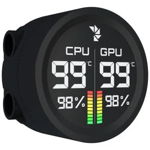 Фото: Система рідинного охолодження AeroCool Abyss L240R Digi Black (ACLA-AD24117.11) № 3 | KTC