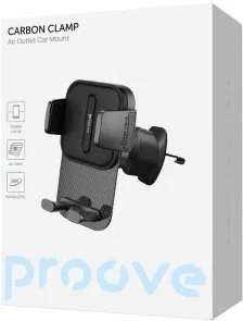 Фото: Кріплення для мобільного телефону Proove Carbon Clamp Air Outlet Car Mount Black (CHCNA0000001) № 4 | KTC