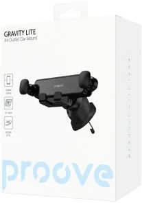 Фото: Кріплення для мобільного телефону Proove Gravity Lite Air Outlet Car Mount Black (CHGL00000001) № 5 | KTC