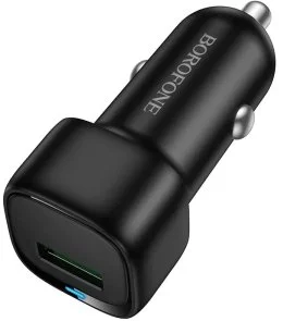 Фото: Автомобільний зарядний пристрій BOROFONE BZ34 Cloud 18W Black (6941991122255) № 3 | KTC