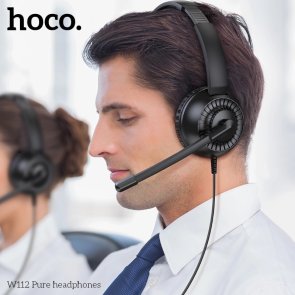 Гарнітура накладна Hoco W112 Pure, Black ( Gaming )