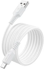 Фото: Кабель BOROFONE BX116 Certain 12W AM / MicroB 1m White (6941991119781) № 2 | KTC