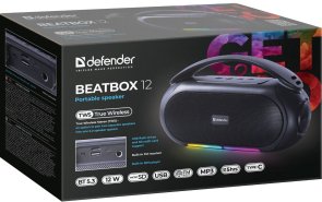 Портативна колонка Defender Beatbox 12 Black (65812)