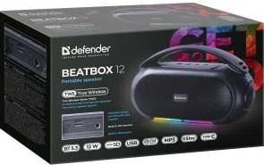 Фото: Портативна колонка Defender Beatbox 12 Black (65812) № 8 | KTC