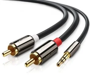 Фото: Кабель UGREEN AV116 Jack 3.5mm M / 2xRCA M 5m Black (UGR-10591) № 2 | KTC