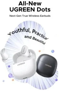 Фото: Навушники UGREEN Dots WS220 TWS White (UGR-75627) № 3 | KTC