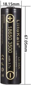Фото: Акумулятор LiitoKala Lii-35A-JT 18650 3500mAh 1pcs № 3 | KTC