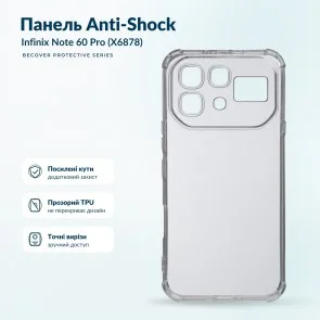 Фото: Чохол BeCover for Infinix Note 60 Pro X6878 - Anti-Shock Clear (716082) № 4 | KTC