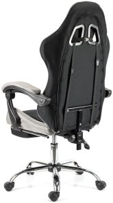 Крісло Holmer Size L Footrest Fabric Black/Gray (GCH-06)