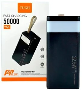 Батарея універсальна WUW TUGII Y55 50000mAh 22.5W Black