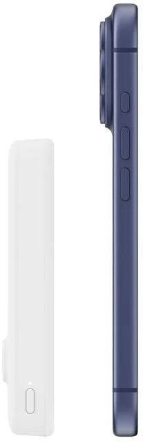 Фото: Батарея універсальна Belkin BoostCharge Slim Magnetic 10000mAh 30W Qi2 15W with Kickstad White (BPD016HQWH) № 6 | KTC