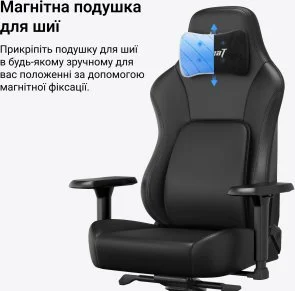 Фото: Крісло Anda Seat Phantom 4 Pro L Black (AD18YSDC-72-B-PV-B02) № 14 | KTC